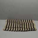 OJIA Outdoor Porch Rug Front Door Mat 24'x51, Washable Black and Tan Striped Outdoor Rugs Front Door Rug Cotton Woven Kitchen Rugs Small Area Rugs for Entryway Patio Bedroom Bathroom