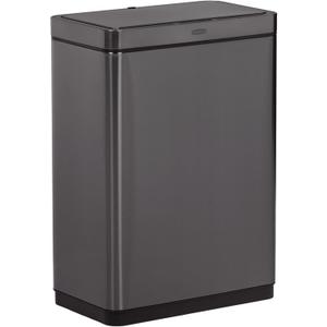 Rubbermaid Elite Stainless Steel Sensor Trash Can for Home and Kitchen Batteries Included 12.4 Gallon Charcoal for Home/Kitchen/Hotel/Lobby/Office
