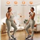 Niceday Steppers for Exercise, Mini Stair Stepper with Resistance Bands at Home Workout Equipment with 300LBS Loading Capacity, Hydraulic Fitness Stepper with LCD Monitor