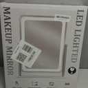 HNV 15"x13" Gold Vanity Mirror with Lights, Small LED Makeup Mirror for Desk, 3 Color Modes & Dimmable Touch Control, 360 Rotation Metal Frame, USB Plug-in Lighted Mirror for Bedroom, Dorm, Teen Gift