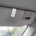 2 x Stainless Steel Car Visor Clip for He Will Order His Angels to Protect Wherever You Go Engraved Funny Religious Gifts Wherever You Go Sign for Cas Women Men Family Friend New Driver