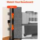 VEVOR Retractable Baby Gate, Extends to 57 inch Wide, 38.5 inch Tall, with Security Lock, Easy to Use, Walk Through Without Tripping, Mesh Dog Gate for Stairs, Hallways, Indoor/Outdoor, Black
