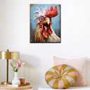 Tucocoo Farm Animal Paint by Bumbers for Adults Framhouse Chicken DIY Paint by Numbers Acrylic Paint Canvas Kitchen Decor Funny Rooster Painting Kits Framhouse Art 16x20 Inch DIY Frame