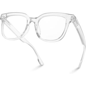 miyya Blue Light Glasses for Women & Men  Oversized UV & Blue Light Blocker Chunky Frames, All-Day Comfort, Stylish Eyewear (Clear)