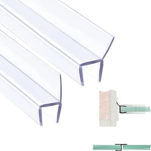 Shower Door Side Seals for 3/8" Glass, Opening & Wall Side