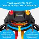 National Geographic Air Rocket Toy  Jump & Launch Dueling Air Rockets up to 100Ft., Includes Launcher, 4 Foam-Tipped Rockets, Outdoors Kids Toys, Kids Science Kit, Rocket Launcher (Amazon Exclusive)