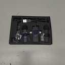 PQRQP 3 in 1 Professional Wireless Lavalier Microphone for iPhone/Android/Camera, Wireless Microphones, Mini Microphone, Crystal Clear Sound Quality for Recording, Live Streaming, Clips-Elegant Black