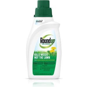 Roundup For Lawns2 Concentrate (Northern) - 32 oz., Lawn Safe Weed Killer For Northern Lawns, Kills Crabgrass, Dandelion, Clover & Yellow Nutsedge, Starts Working Immediately, 5008710