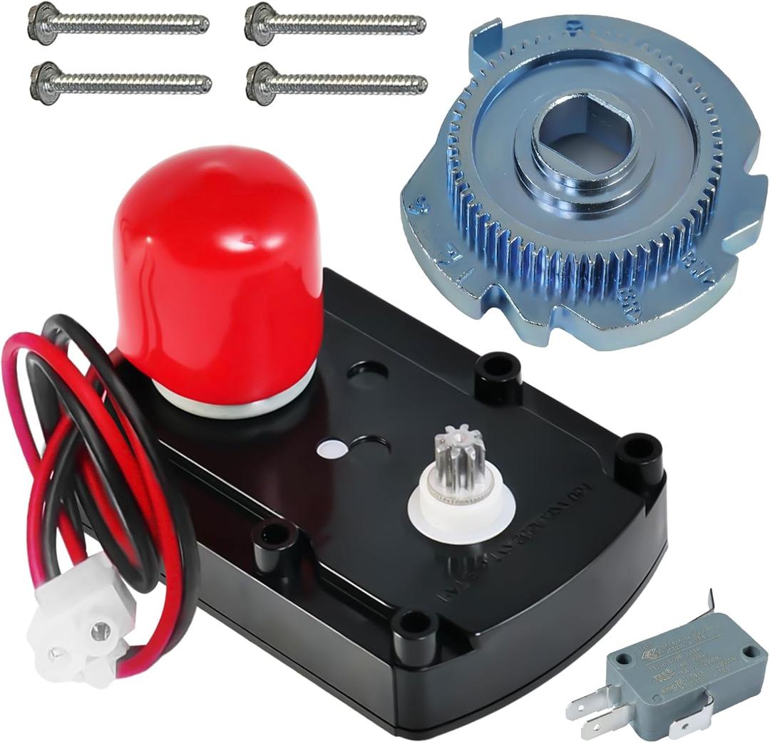 7286039 Water Softener Valve Motor Original Equipment Manufacturer (OEM) Part Black 7305150 Water Softener Rotor Position Switch with Gear 7283489