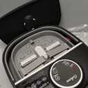 Collapsible Foot Spa Bath with Heat,Foot Massager with Two Side Supports,Leakage Protector,Temperature Control,Bubbles,Red Light,Timer,Feet Spa Tub,Feet Soaker,Gifts (Black)