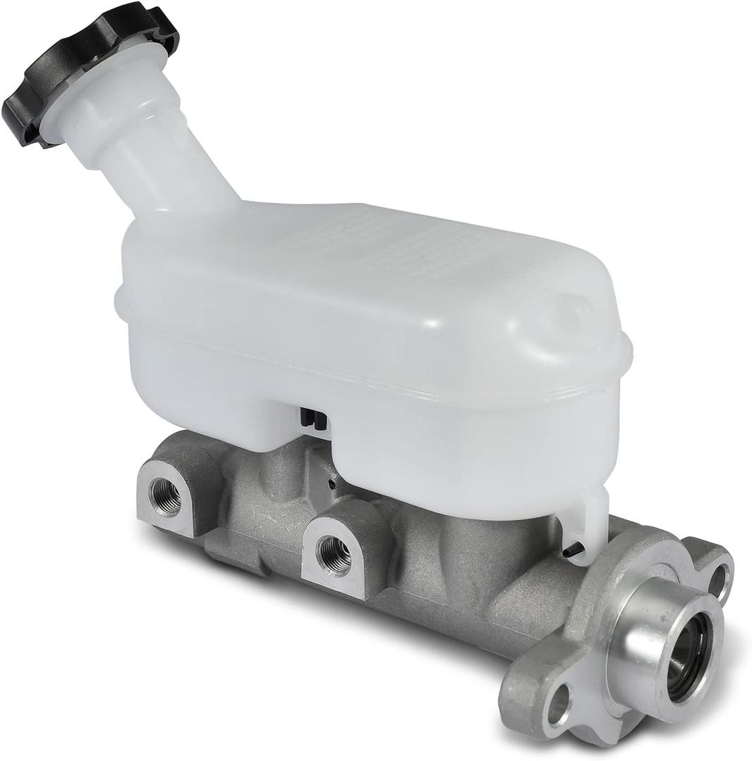 A-Premium Brake Master Cylinder with Reservoir and Cap Compatible with Buick, Chevry, Pontiac and Saturn Vehicles - Terraza, Relay 2005-2007, Uplander 2005-2008, Montana 2005-2009 - Replaces 15189238