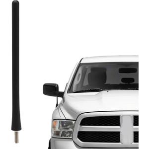 Short Rubber Antenna Compatible with Ram 1500 Dodge Jeep, 7" Car Wash Proof Flexible Rubber Aerial Antenna, Pickup Truck Radio Antenna Mast Replace# 56038725AC
