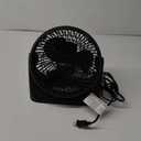 Amazon Basics Air Circulator Fan, Desk Fan for Bedroom, Home and Office, With 90-Degree Tilt Head, 3 Speed Settings, Lightweight (3 LBS), 35 Watts, Black, 11.1"W x 6.3"D x 10.9"H