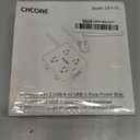 Surge Protector Power Strip - CHCORE 5Ft Braided Extension Cord with 8 Outlets with 4 USB (2 USB C) Charging Ports, Flat Plug Multi Plug Outlet Extender Charging Station for Home Office, ETL, White