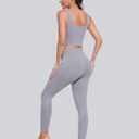 CHRLEISURE Leggings with Pockets for Women, High Waisted Tummy Control Workout Yoga Pants