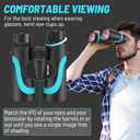 15x55 UHD Binoculars for Adults High Powered with Phone Adapter - Large View, BAK4 Prism, Waterproof, Lightweight for Bird Watching, Hunting, Cruise, Travel, Camping (Blue)