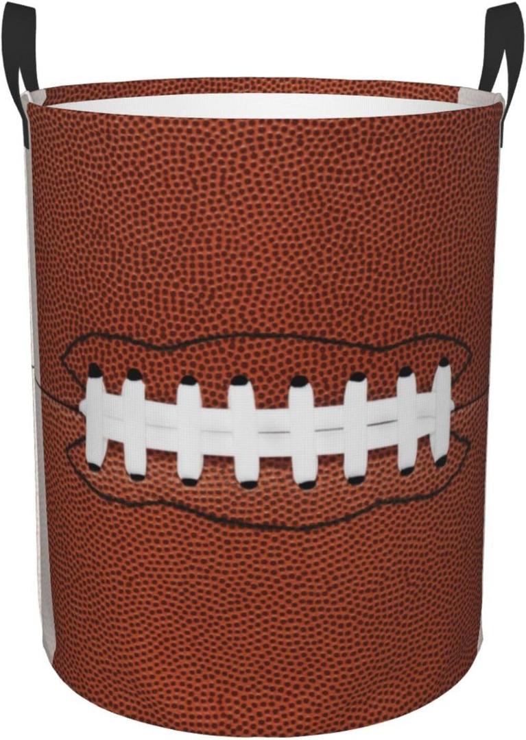 Football Laundry Basket Room Dcor Hamper Clothes Storage Bucket Toy Organizer Foldable Waterproof Bathroom Laundry Storage Bedroom Large