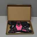 PHOEPET No Pull Dog Harnesses for Small Dogs Reflective Adjustable Front Clip Vest with Handle 2 Metal Rings 3 Buckles [Easy to Put on & Take Off] (S, Pink)