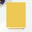 Colored Copy Printing And Writing Paper, 20 pound (75 GSM) 8.5" X 11", Letter Size, 500 Sheets Per Ream. (Gold)