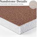 Vaskuro Extra Large 3D Wood Textured Art, Brown White, 29x31.5in, 