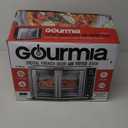 Gourmia French Door Air Fryer 25 Qt Large Capacity Convection Oven, Fryfroce 360°, Digital Display with 17 Cooking Presets, Bake, Toast, Roast, Dehydrate, Fits 12 Pizza (Stainless Steel)