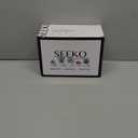 SEEKO Succulents Artificial Plants (2 Pack) Indoor Fake Desk Plants for Shelf Decor (2 pk, Black)