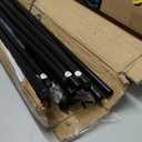 FDW 3-Panel Room Divider Privacy Screen, 6FT Portable Folding Partition with Metal Frame (102" W x 70" H) for Office/Home Use, Grey