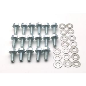 Transmission Pan Bolts and Washers Kit Fit for Chevy GM TH350 TH400 Powerglide Ford C4 C5 C6 AOD FMX Chrysler 904 727 Torqueflite Automatic Trans Hex Flange Bolts 5/16-18,17PCS