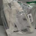 Over The Door Drying Rack, 2 Pack Foldable Over The Door Hooks Hanger for Laundry Clothes Heavy Duty Door Organizer Rack Coat Towels Hanging Storage for Bedroom Bathroom Kitchen (Milky White)