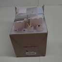 Boperzi Bathroom Accessory Set 8 PC: Bathroom Accessories Set with Trash Can, Lotion Dispenser, Soap Dish, Toothbrush Cup,Toilet Brush, Adhesive Hooks - Bathroom Decor Kit, Beige Bathroom Set Complete