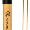 Sturdy Yoga Stick Made from Natural Bamboo - Stretching Stick for All Fitness Levels - Stretch Stick for Mobility, Balance and Flexibility with Non-Slip Rubber Ends (2 Pack)