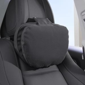 Dapucarin Car Headrest Pillow for Driving, Dual-Sided Leather Design Neck Pillow, Breathable Softness Neck Support, Universal Fit Head Rest Travel Pillow, Black, 2 Pack