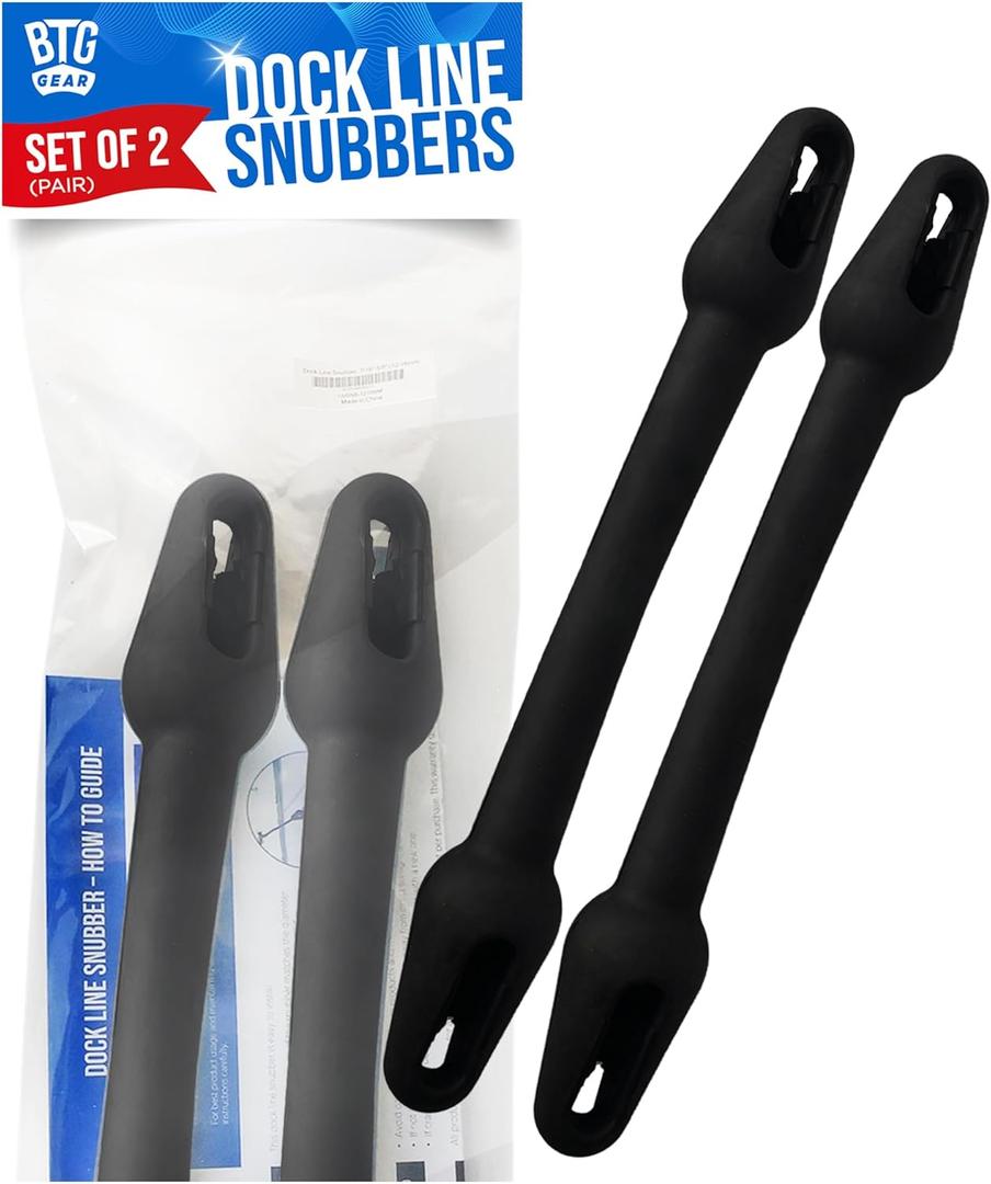 Set of 2 Pack Heavy-Duty Boat Mooring Snubber Dock Line for 1/2"-3/4" (14-18mm)
