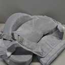 Momcozy CozyPro Nursing Pillow - All Around Lumbar & Arm Support - Safety Guard, Firm & Springy Memory Foam-Stable, Ergonomic Support, Easier Breastfeeding, Wider Cushion, Adjustable, Removable Cover