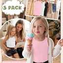 Halfchet 3 Pack Girl's Ribbed Tank Tops 5-14Y, 3-Color, 9-10 Years