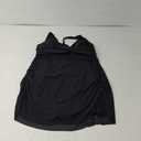 Women Plus Size Swim Dress Swimsuit One Piece Tummy Control Bathing Suits Modest Criss Cross Swim Suits Black 2XL