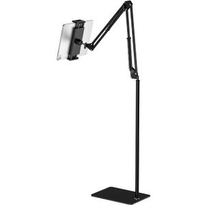 Floor Tablet Stand - Adjustable Overhead Bed Holder for Kindle, iPad, iPhone, Samsung Tab, E-Readers