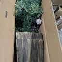 Lunmon 2 Pack 4FT Entrances Christmas Trees for Porch Pre Lit Artificial Pathway Potted Xmas Tree with 100 LED Lights 8 Mode Remote Control Berries Pine Cones for Front Door Driveway Yard Outdoor