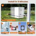 Window Camera, 3MP 2K Indoor Cameras for Home Security with Mounting Sticker,AI Color Night Vision, Person & Motion Detection,Support 2.4GHz & 5GHz WiFi