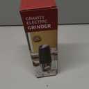 CIRCLE JOY Gravity Electric Pepper Grinder Rechargeable Salt Grinder Pepper Griner Mill Electric with LED Light, No Battery Needed, Adjustable Coarseness, Washable 135ml Container, Black