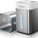 4.6L/1.2Gal Stainless Steel Humidifier for Bedroom, Top Fill Ultrasonic Cool Mist Humidifier Dishwasher Safe, Ultra-Low Noise, Sleep Mode, Humidifiers for Baby Nursery, Office & Indoor Plants