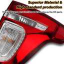 Tail Lights Compatible with 2011 2012 2013 2014 2015 Ford Explorer Rear Brake Lamp Assembly With Wire Harness and Bulbs Replace BB5Z13404C BB5Z13404D (2011-2015 Ford Explorer, Right Passenger Side)
