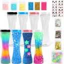 Sensory Bottle Kit  8 Leakproof 10 oz Plastic Bottles with Caps  Calm Down Bottle DIY Sensory Bottles Fillers  Multisensory Tools for Mindfulness Focus & Creative Sensory Kit