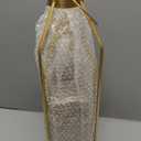 HPC DECOR Modern Farmhouse Lantern Decor- 22''19''16'' Tall Large Gold Metal Candle Lanterns for Home Decor-Lanterns Decorative w/Timer Flickering Candles for Living Room,Outdoor,Fireplace Mantle Decor