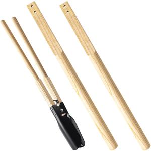 Zonon 2 Pcs 48 Inch Square Eye Post Hole Digger Handle Wood Post Hole Digger Shovel Replacement Handle