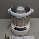 Joydeem Electric Dough Maker with Ferment Function, Microcomputer Timing, Face-up Touch Panel, 6.6Qt, 304 Stainless Steel, JD-HMJ7L, Blue 