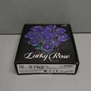 12 Purple Rose Bouquet Building Set for Adults Women Wife, Artificial Flowers - Building Blocks, Botanical Collection Gift for Valentine's Day & Mother's Day Home Decoration