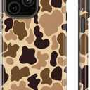 for iPhone 14/13 Case,Duck Camo,Dual Layer Soft TPU Hard PC Bumper
