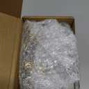 Mini Salt and Pepper Shakers Bulk 0.5 oz Small Cube Clear Glass Spice Saleros Shaker with Plastic Mini Funnels for Wedding Kitchen Restaurant Travel Camp Party(Golden)