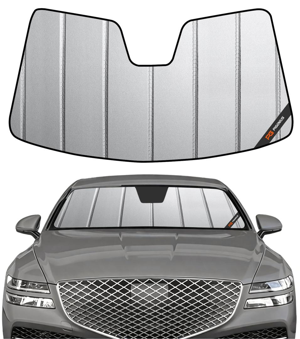 Pigenius Windshield Sun Shade for Genesis G70 2019-2026 Front Window Sunshade - Safeguard
